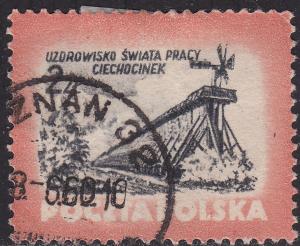 Poland 611 Windmill & Framework, Clechocinek 1953