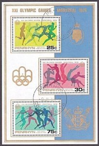 PENRHYN IS 1976 Olympic Games souvenir sheet fine used.....................29739