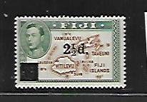 FIJI, 136, MINT HINGED, MAP SURCHD