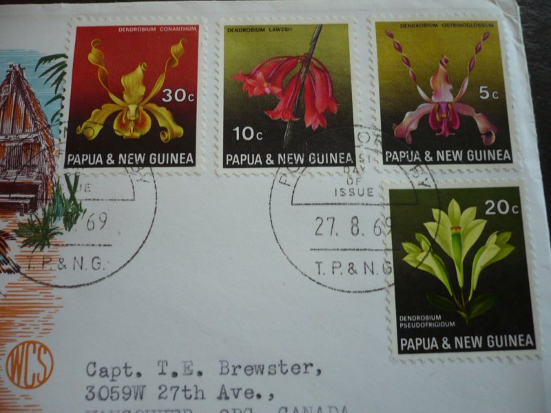 Postal History - Papua New Guinea - Scott# 287-290 - First Day Cover