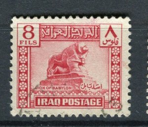 IRAQ; 1941 early Pictorial issue fine used 8fl. value