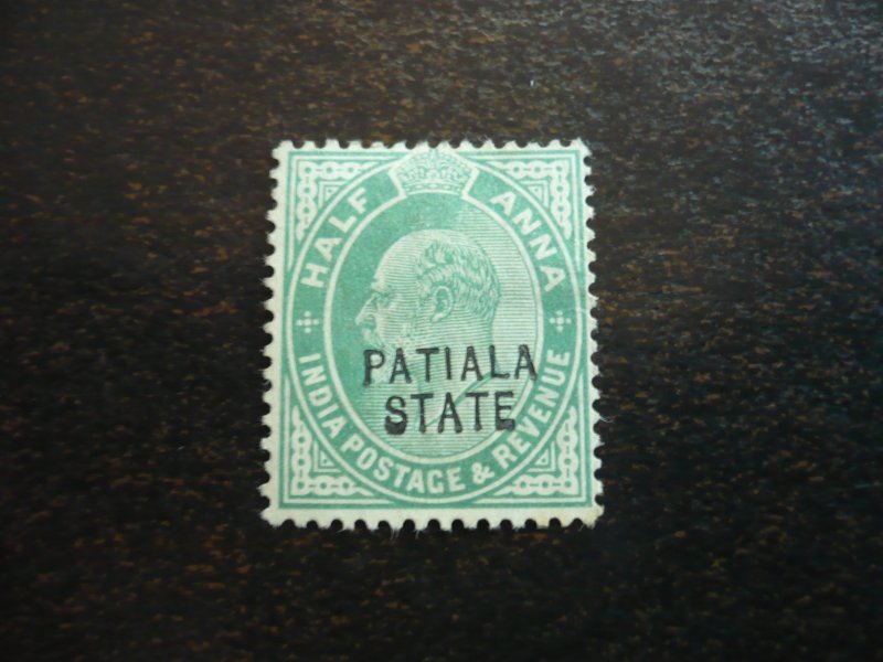Stamps-Indian Convention State Patiala-Scott#41-Mint Hinged Part Set of 1 Stamp