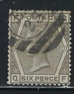 Great Britain 62 Plate #17 Used 1873 issue (fe4189)