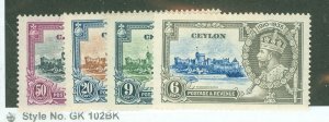 Ceylon #260-63 Unused