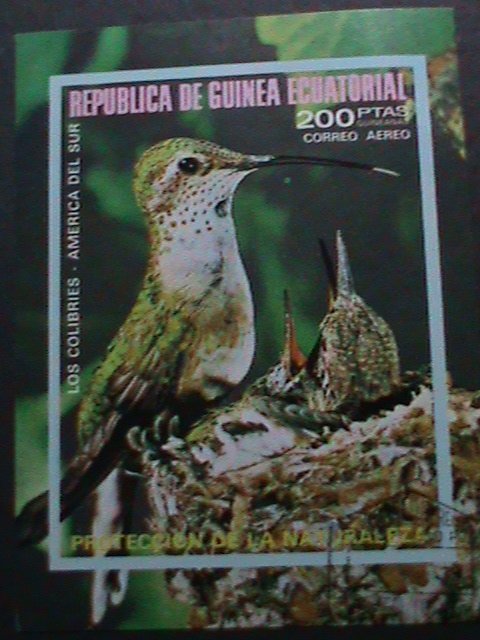 ​GUINEA EQUATORIAL-1979 HAPPY BIRD FAMILY IMPERF-CTO VF-WE SHIP TO WORLD WIDE