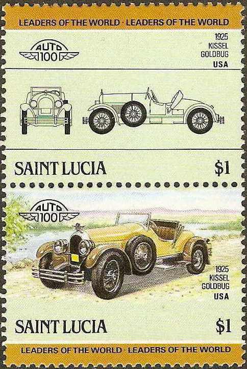 St. Lucia - #741 -MNH- 1985 - Autos - $1.00 - SCV-1.40