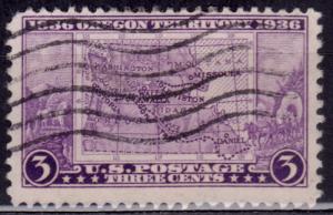 United States 1936, Oregon Territory, 3c, sc#783, used