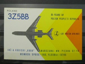 1969 4053 QSL Card Warsawa Poland-