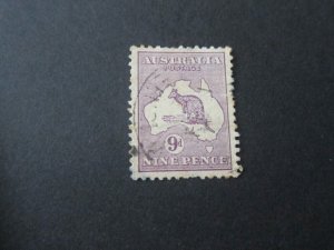 Australia 1913 Sc 9 kangaroos FU