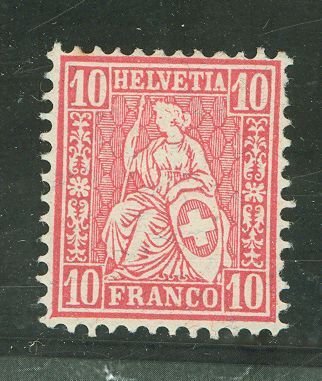 Switzerland #62 Unused Single
