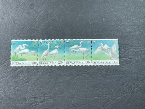 SINGAPORE # 670-673(673a)--MINT NEVER/HINGED----COMPLETE SET/STRIP OF 4-----1973