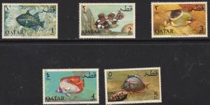 Qatar 69-73 Mint OG 1965 Fish