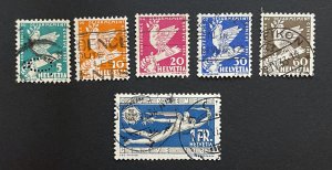 Switzerland, Sc.#210-215, used