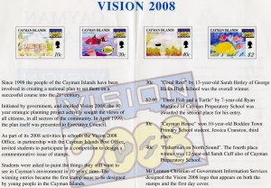 Cayman Islands Scott 771-74 FDC - XFNH - 1999 VISION 2008 Issue