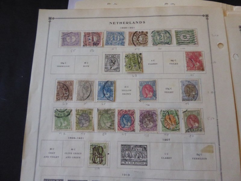 Netherlands 1872-1965 Stamp Collection on Scott International Pages