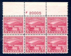 US SCOTT #681 WIDE TOP PLATE BLOCK MINT-XF-SUPERB-OG-NH (5/14/24 GP)