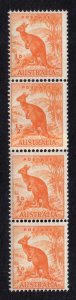 Australia 1942 ½d Coil Strip of 4 with a COIL JOIN Pair - SG# 179b (ref# 220657)