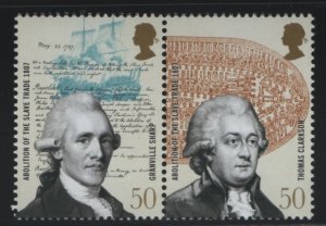 Great Britain 2007 MNH Sc 2459a 50p Granville Sharp, Thomas Clarkson Abolitio...