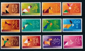 [NA1175] Netherlands Antilles Antillen 1997 Chinese New Year Zodiac Signs MNH