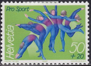 Switzerland B554 Gymnastics 1989