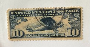 USA 1927 Scott C10 used - 10c, Lindbergh's Spirit of St. Louis