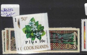 Cook Islands 1972 Hurricane Relief stamps set of 6 MNH (1gzj)