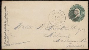 USA ca1881 Longmont Colorado Leland Michigan Cover 94362