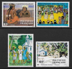 FRENCH POLYNESIA SC# 404-7 FVF/MNH 1984