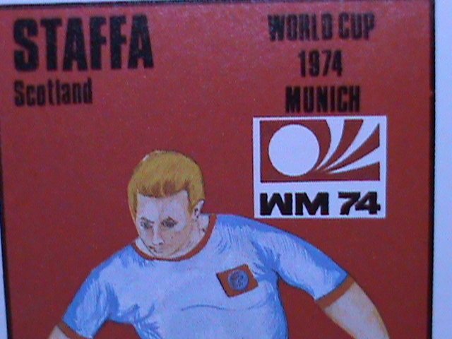 ​STAFFA-SCOTLAND 1974-WORLD CUP MUNICH-WM'74- IMPERF: MNH S/S VERY FINE