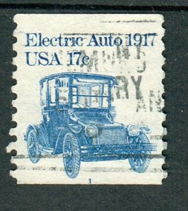 US #1906 Electric Auto Used PNC Single plate #1