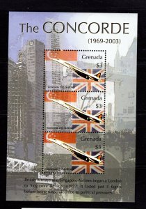 Grenada  #3432 (2004 Concorde sheet of three) VFMNH CV $7.00