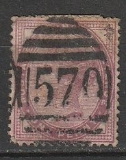 #89 Great Britain Used 16 dot Dumbartonshire cancel