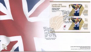 GB London 2012 Paralympics Kapper & Maclean Gold First Day Cover Unaddressed 