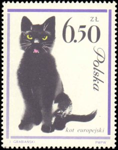 Poland #1216-1225, Complete Set(10), 1964, Cats, Never Hinged