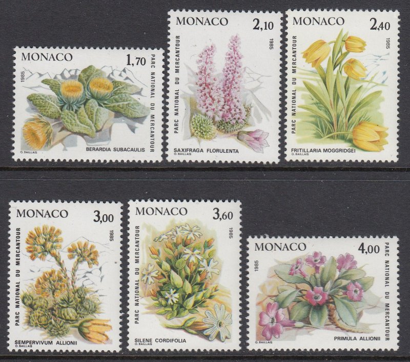 Monaco 1466-71 Flowers mnh