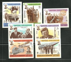 Kathiri State in Hadhramaut MI 166b-72b MNH JFK and Space im