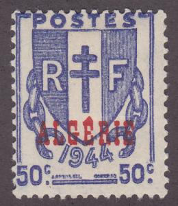 Algeria 198 French Shield, France Stamp O/P 1945