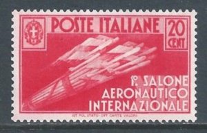 Italy #345 MH 20c Fascist Flight Symoblism