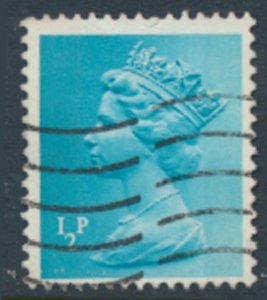 GB  Machin ½p X841 2 bands  Used SC# MH22  see scans & details