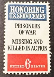 US # 1422 Prisoners of War Missing and Killed In Action 1970 6c  unused