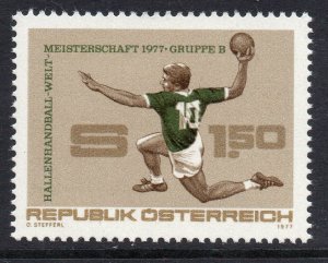 AUSTRIA SG1779 1977 WORLD INDOOR HANDBALL CHAMPIONSHIPS MNH