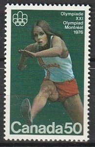 1975 Canada - Sc 666 - MNH VF - 1 single - Track & Field - Hurdles