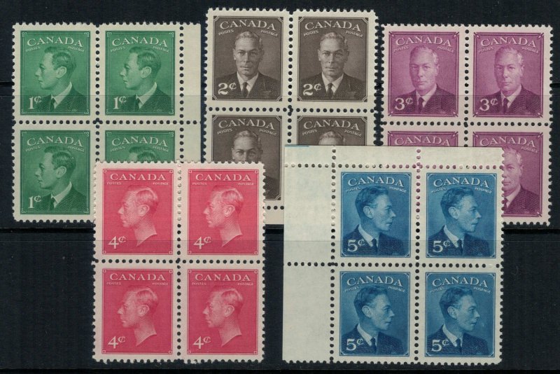 Canada #284-8* NH Blocks of 4  CV $11.20