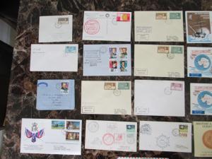 Lot of 17 Covers Postal History British Antarctic Territory
