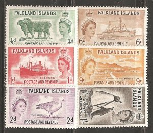 Falkland Islands  SC  122-7  Mint, Never Hinged