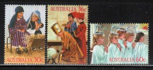 Australia  #1005-07 ~ Cplt Set of 3 ~ Mint, HM