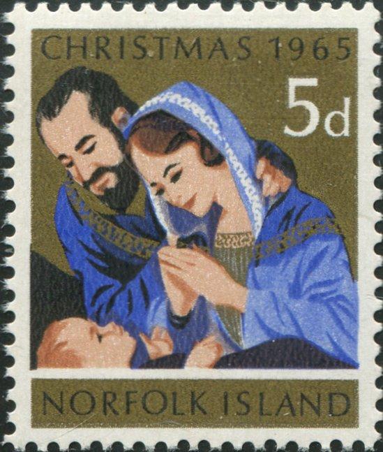 Norfolk Island 1965 SG59 5d Christmas nativity MNH
