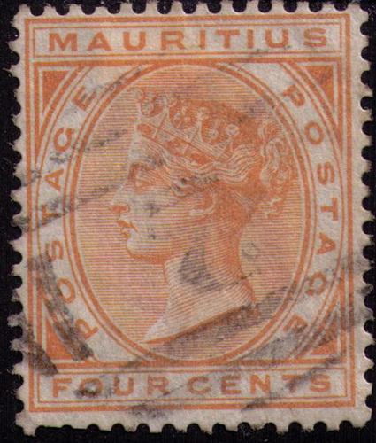 Mauritius  # 60   Used VF duplex 2  cancel  Cat $ 4.50++