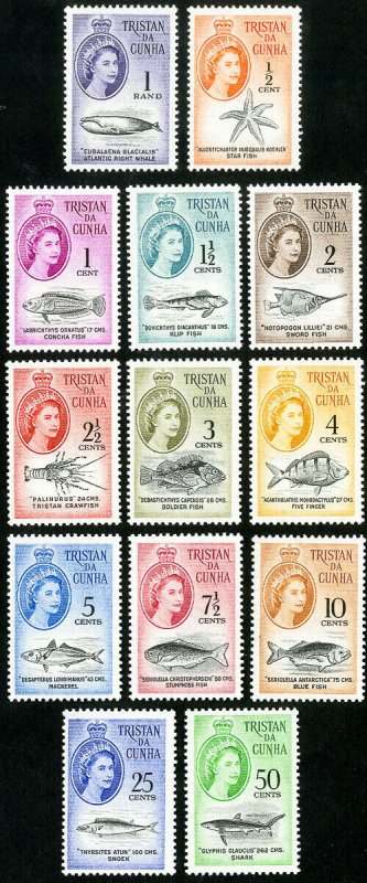Tristan Da Cunha Stamps # 42-54 MLH VF Scott Value $69.50