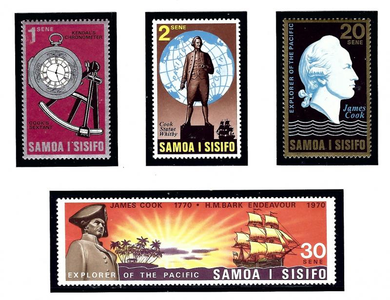 Samoa 329-32 MNH 1970 Capt James Cook